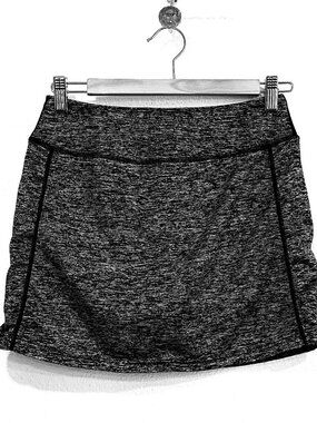 BlevonH Skorts Black Grey Skirt with Built In Shorts Pocket Womens Size Small